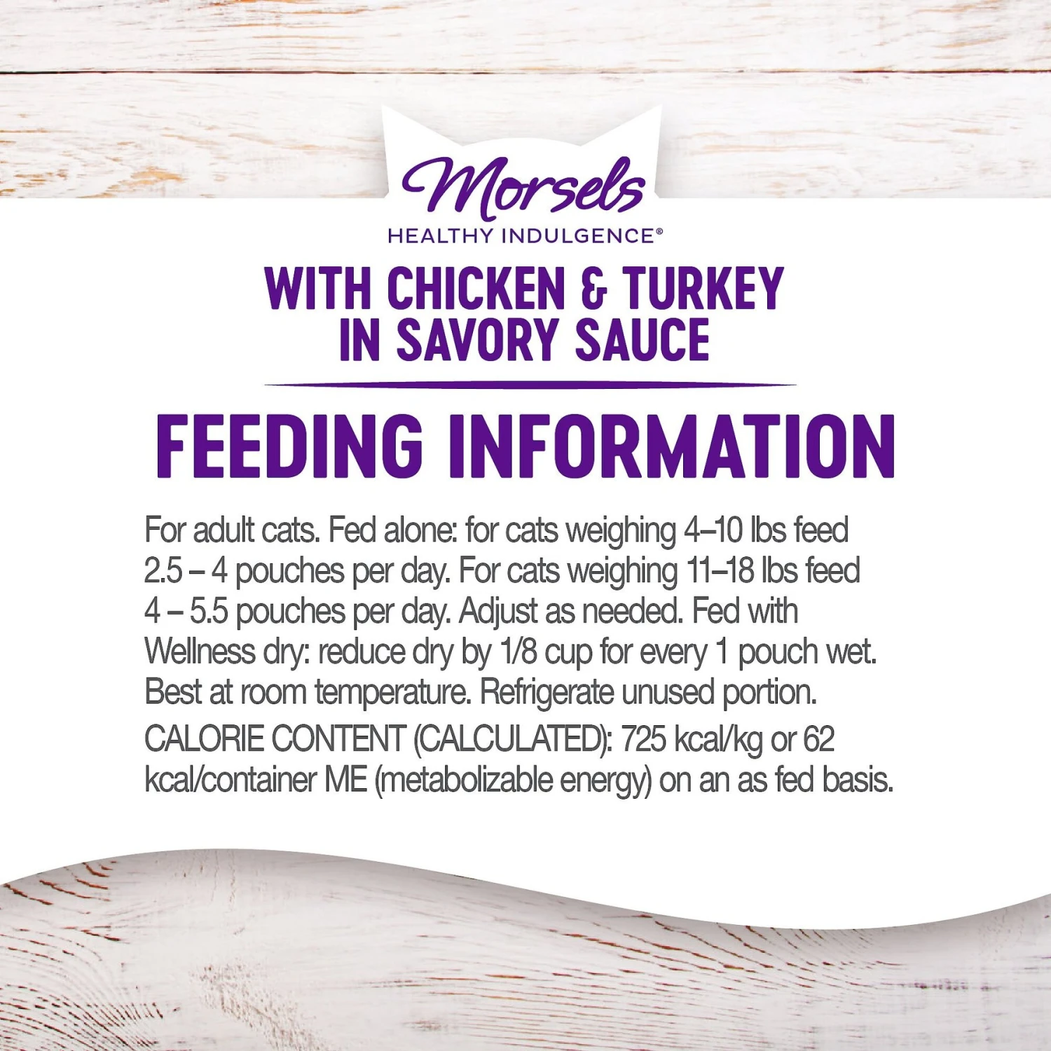 Wellness Healthy Indulgence Morsels With Chicken & Turkey In Savory Sauce Grain-Free Wet Cat Food Pouches 6 Wellness Healthy Indulgence Morsels With Chicken & Turkey In Savory Sauce Grain-Free Wet Cat Food Pouches - Image 6