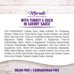 Wellness Healthy Indulgence Morsels With Turkey & Duck In Savory Sauce Grain-Free Wet Cat Food Pouches -Wellness Sales Store 95729 PT6. AC SS1800 V1621987339