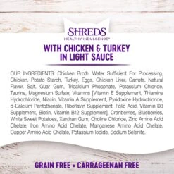 Wellness Healthy Indulgence Shreds With Chicken & Turkey In Light Sauce Grain-Free Wet Cat Food Pouches -Wellness Sales Store 95731 PT5. AC SS1800 V1695839596