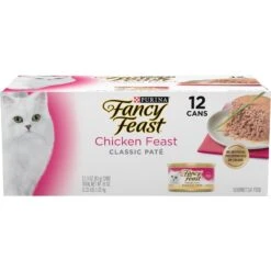 Fancy Feast Chicken Feast Grain-Free Pate Wet Cat Food, 3-oz Can, Case Of 12