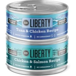 BIXBI LIBERTY Chicken, Salmon & Tuna Recipe Grain-Free Wet Cat Food, 2.75-oz Can, Case Of 12 -Wellness Sales Store 972526 PT2. AC SS1800 V1698683543