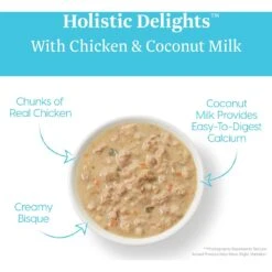 Solid Gold Holistic Delights Creamy Bisque With Chicken & Coconut Milk Grain-Free Cat Food Pouches 8 Solid Gold Holistic Delights Creamy Bisque With Chicken & Coconut Milk Grain-Free Cat Food Pouches -Wellness Sales Store 99368 PT2. AC SS1800 V1543524453